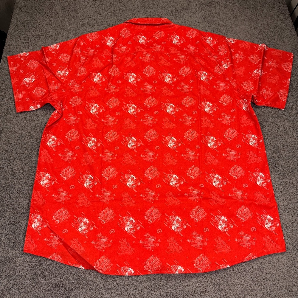 Dixxon‎ Flannel Company The 350 Shirt Mens 2XL Mechanic Engine Print Button Up - Picture 9 of 11